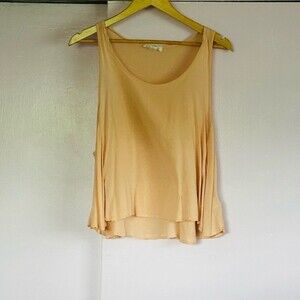 FOREVER 21 Women’s Sleeveless Hi-Lo Top Sz M Peach